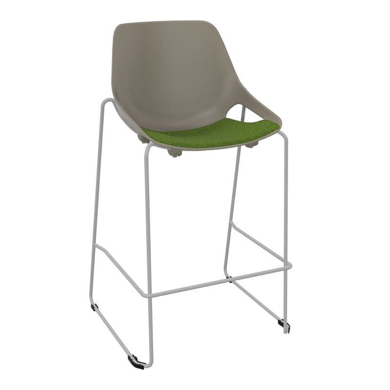 TABOURET HAUT ROSALIE + PLACET PQ - PIED SQ - ASSISE DE