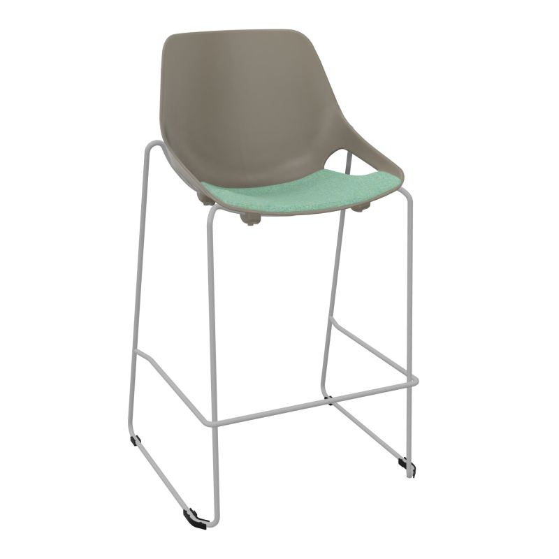 TABOURET HAUT ROSALIE + PLACET PQ - PIED SQ - ASSISE DF
