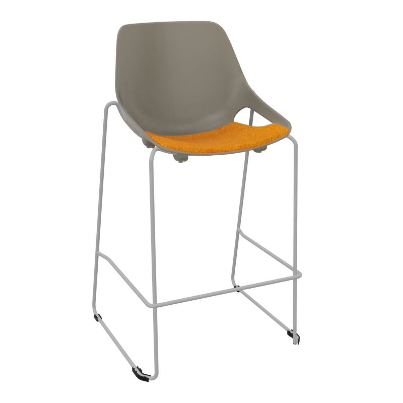 TABOURET HAUT ROSALIE + PLACET PQ - PIED SQ - ASSISE DI
