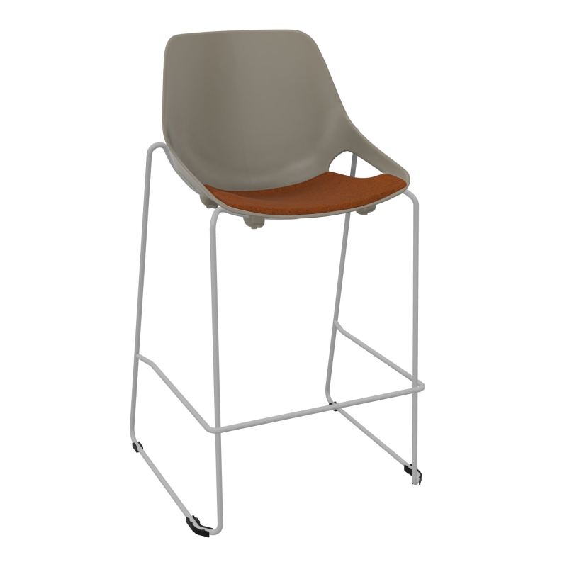 TABOURET HAUT ROSALIE + PLACET PQ - PIED SQ - ASSISE DZ