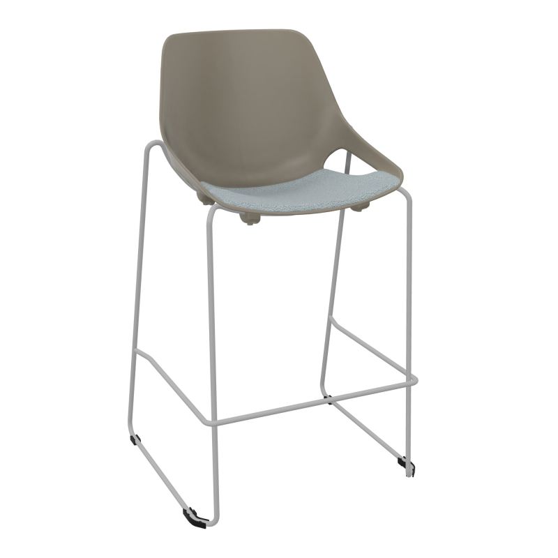 TABOURET HAUT ROSALIE + PLACET KD - PIED SQ - ASSISE PQ