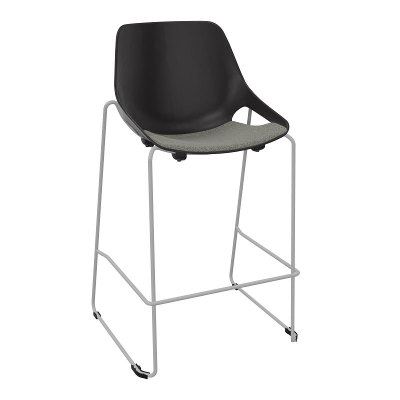 TABOURET HAUT ROSALIE + PLACET B1 - PIED SQ - ASSISE PR