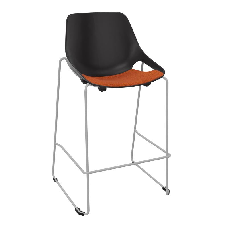 TABOURET HAUT ROSALIE + PLACET PR - PIED SQ - ASSISE DJ