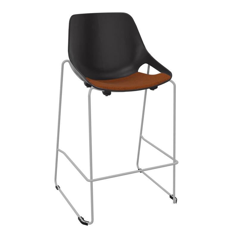 TABOURET HAUT ROSALIE + PLACET PR - PIED SQ - ASSISE DZ
