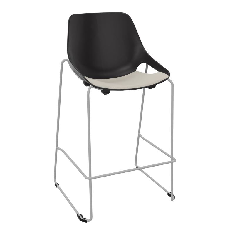 TABOURET HAUT ROSALIE + PLACET PR - PIED SQ - ASSISE E5