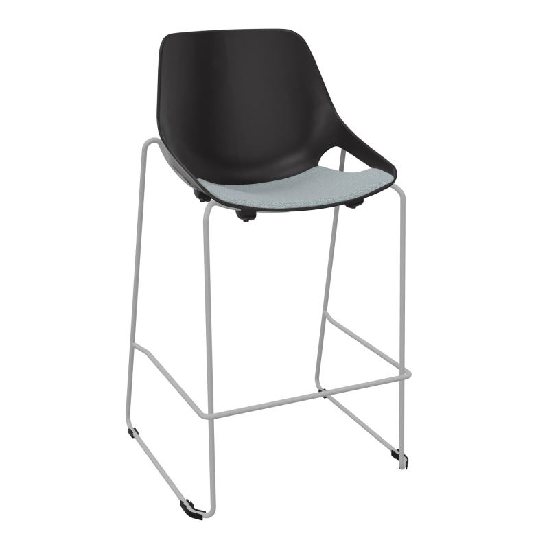 TABOURET HAUT ROSALIE + PLACET KD - PIED SQ - ASSISE PR