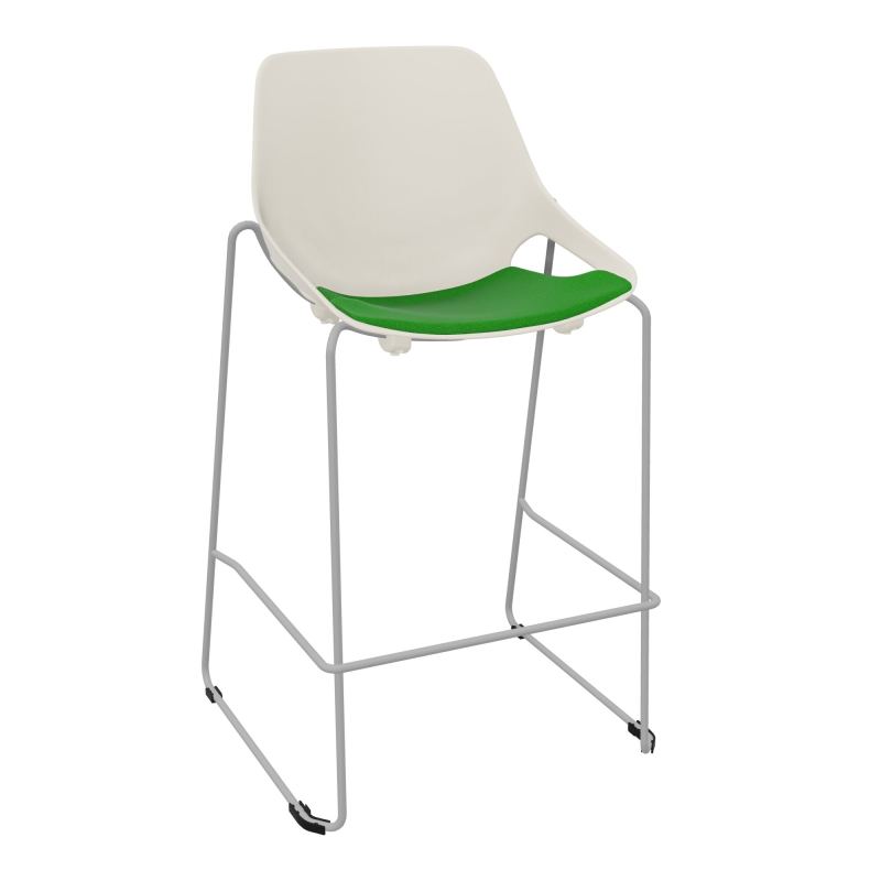 TABOURET HAUT ROSALIE + PLACET A1 - PIED SQ - ASSISE PS