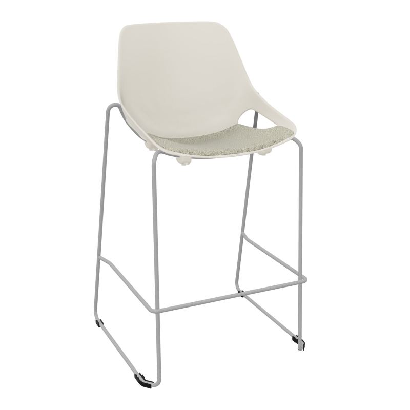 TABOURET HAUT ROSALIE + PLACET A2 - PIED SQ - ASSISE PS