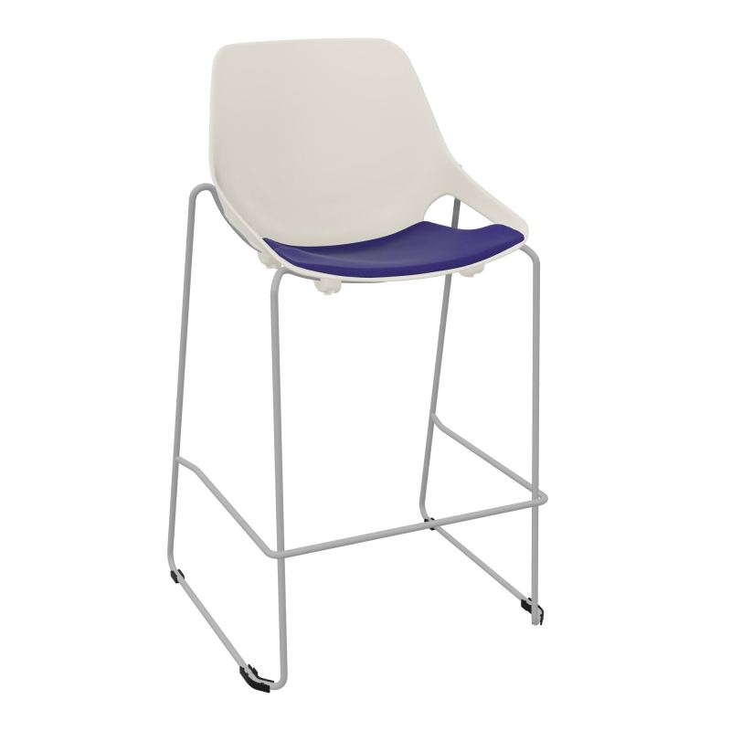 TABOURET HAUT ROSALIE + PLACET A3 - PIED SQ - ASSISE PS