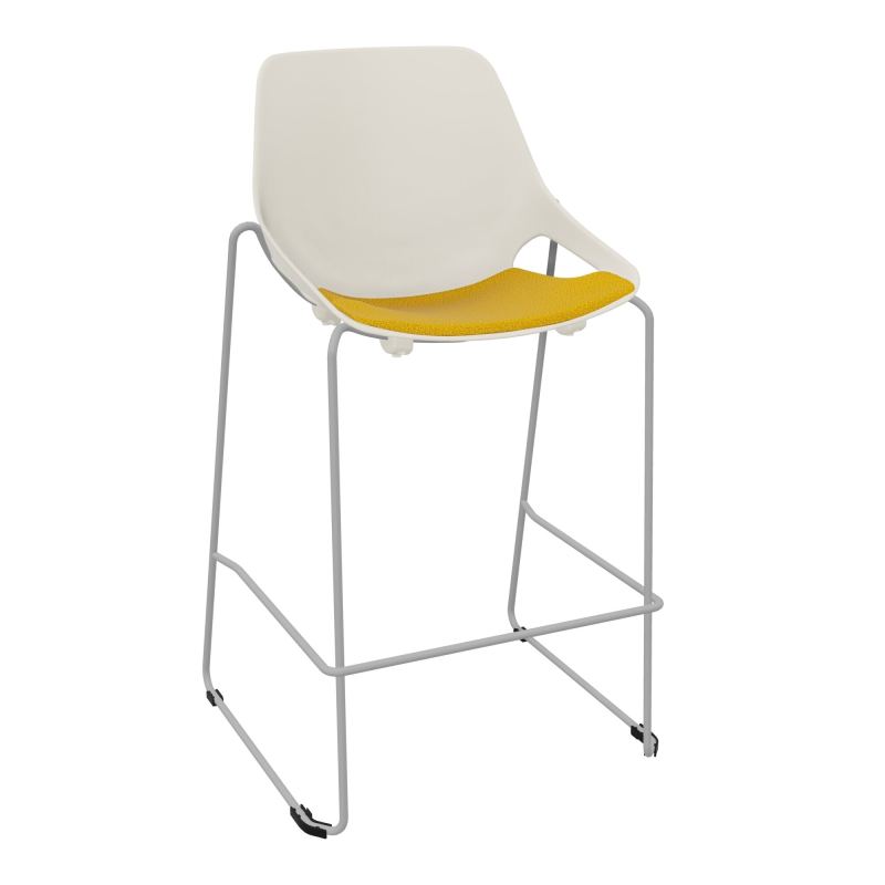 TABOURET HAUT ROSALIE + PLACET A5 - PIED SQ - ASSISE PS