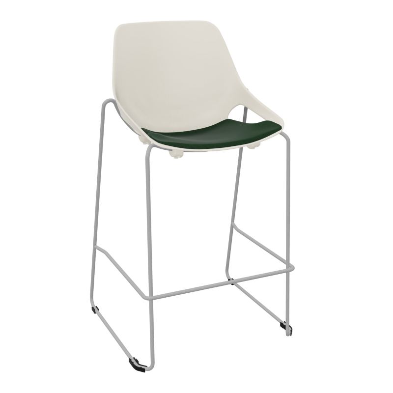 TABOURET HAUT ROSALIE + PLACET A9 - PIED SQ - ASSISE PS