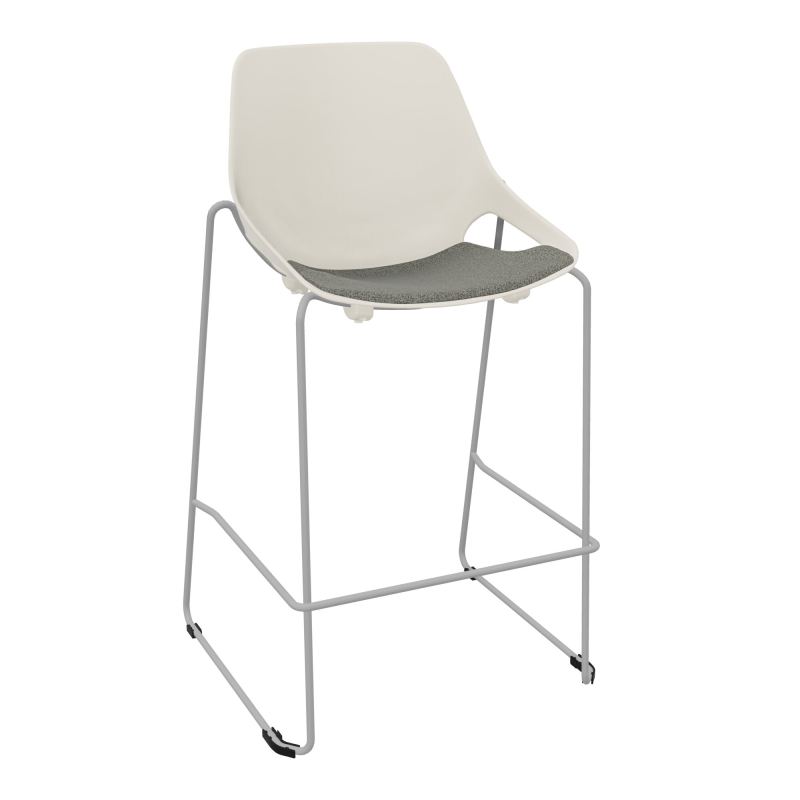 TABOURET HAUT ROSALIE + PLACET B1 - PIED SQ - ASSISE PS