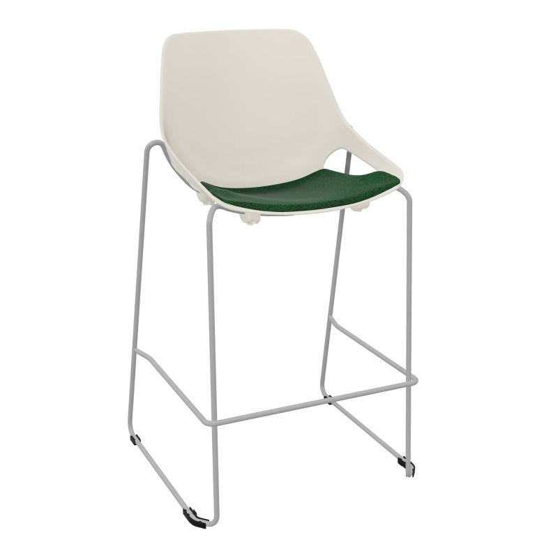 TABOURET HAUT ROSALIE + PLACET B2 - PIED SQ - ASSISE PS