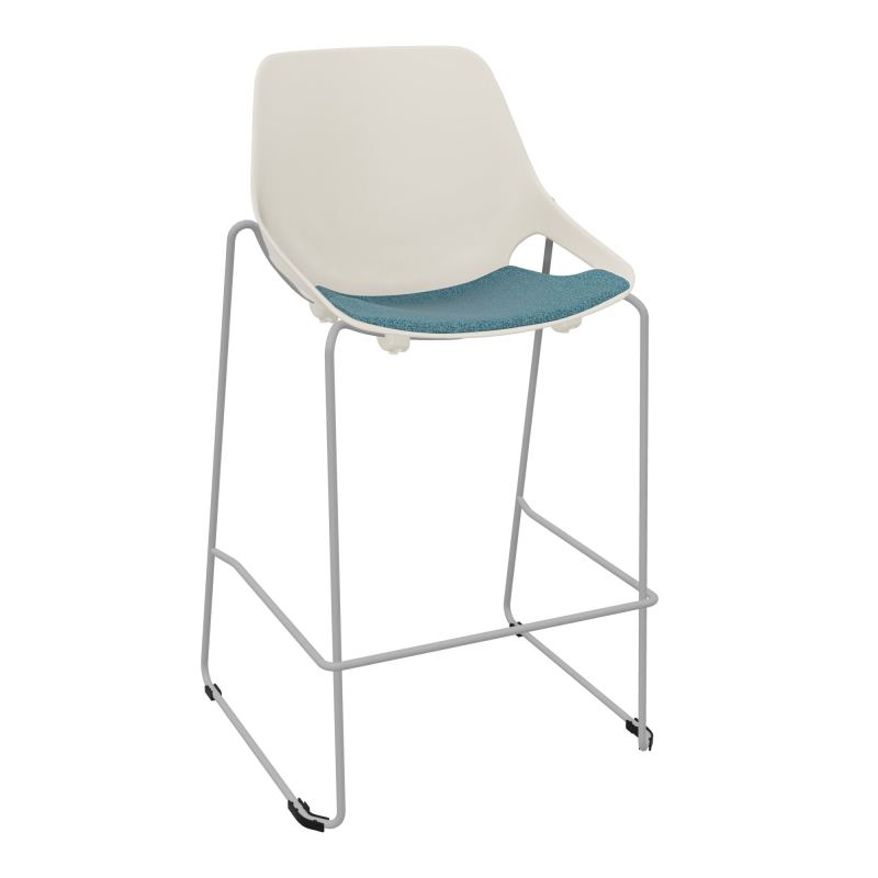 TABOURET HAUT ROSALIE + PLACET B4 - PIED SQ - ASSISE PS