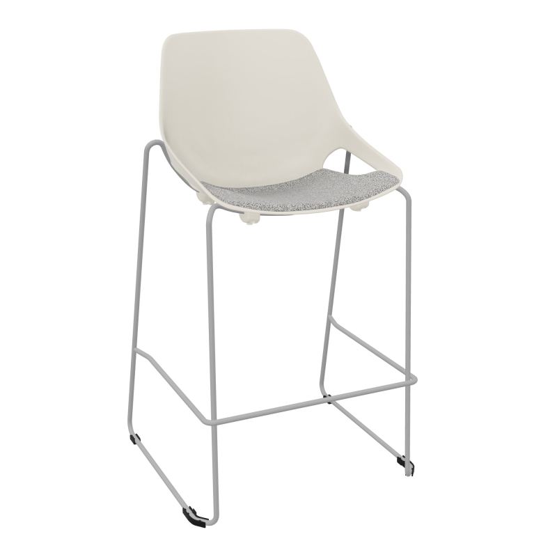 TABOURET HAUT ROSALIE + PLACET B5 - PIED SQ - ASSISE PS