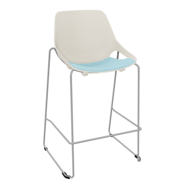 TABOURET HAUT ROSALIE + PLACET PS - PIED SQ - ASSISE BF