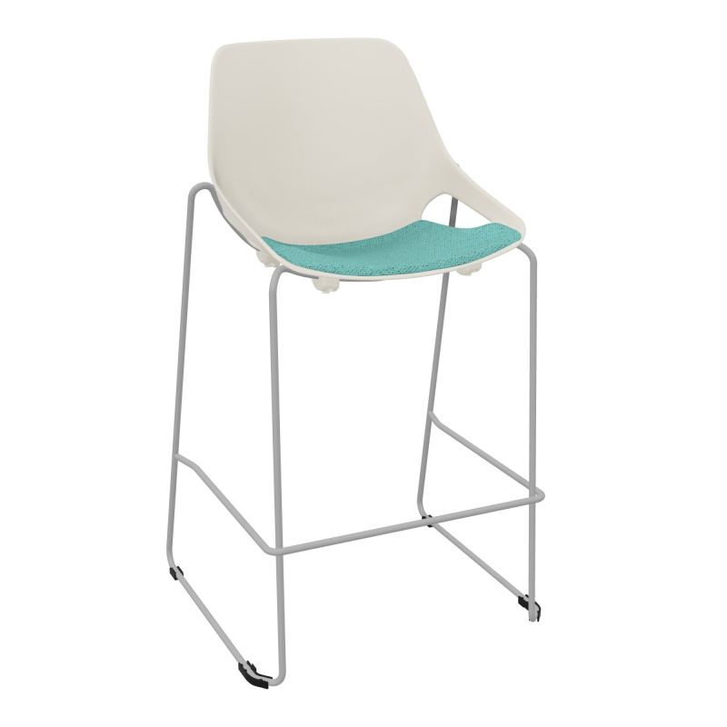 TABOURET HAUT ROSALIE + PLACET PS - PIED SQ - ASSISE BG