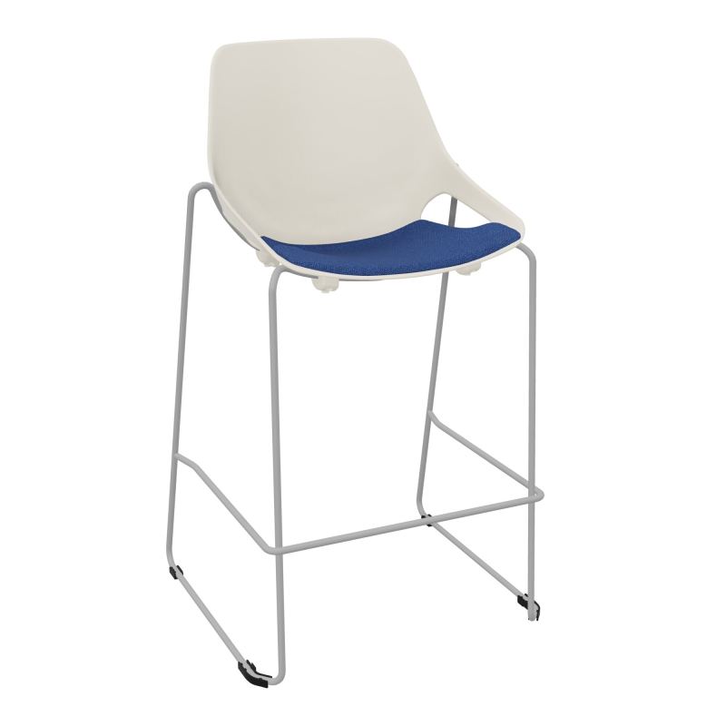 TABOURET HAUT ROSALIE + PLACET PS - PIED SQ - ASSISE BH