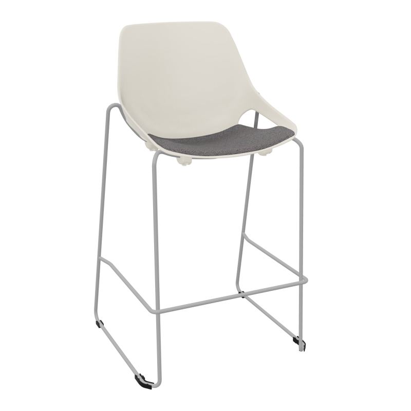 TABOURET HAUT ROSALIE + PLACET PS - PIED SQ - ASSISE BN