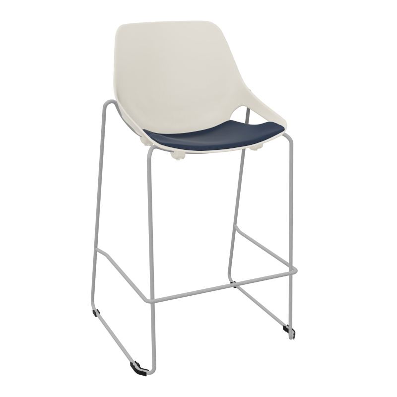 TABOURET HAUT ROSALIE + PLACET PS - PIED SQ - ASSISE CC