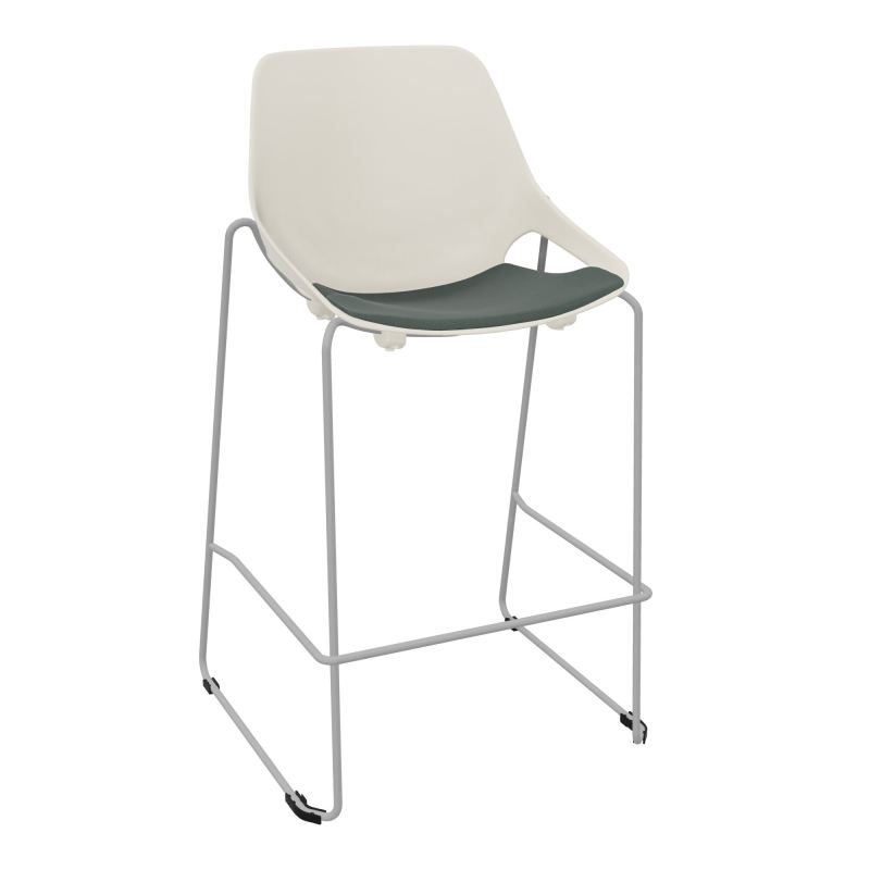 TABOURET HAUT ROSALIE + PLACET PS - PIED SQ - ASSISE CF