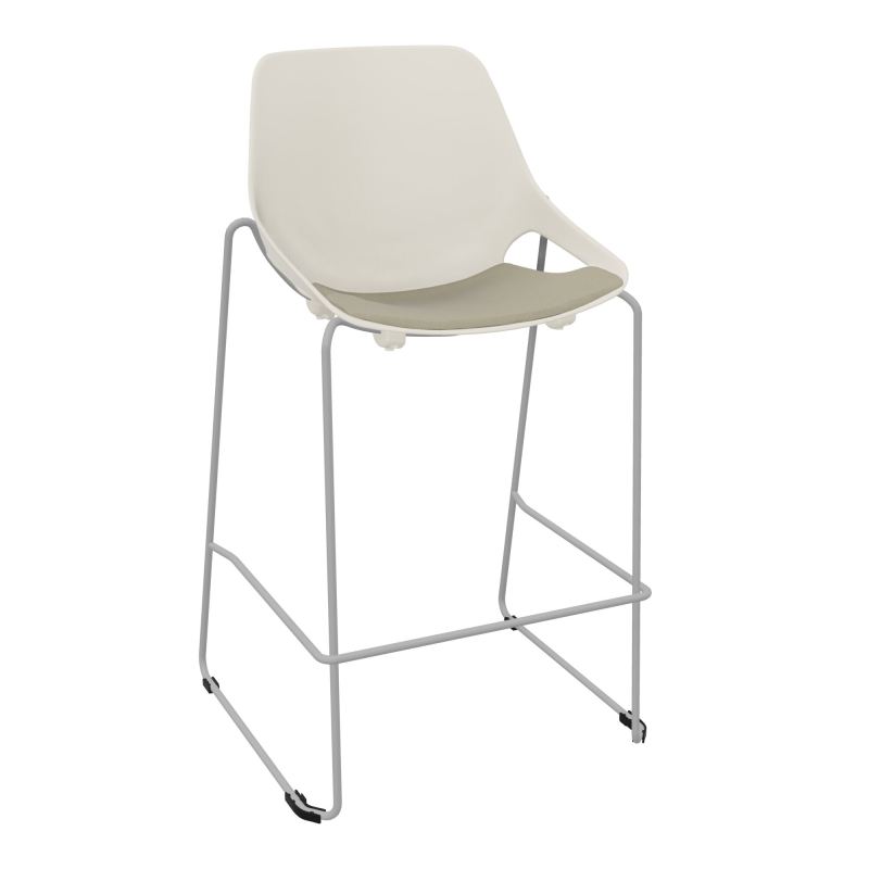 TABOURET HAUT ROSALIE + PLACET PS - PIED SQ - ASSISE CG
