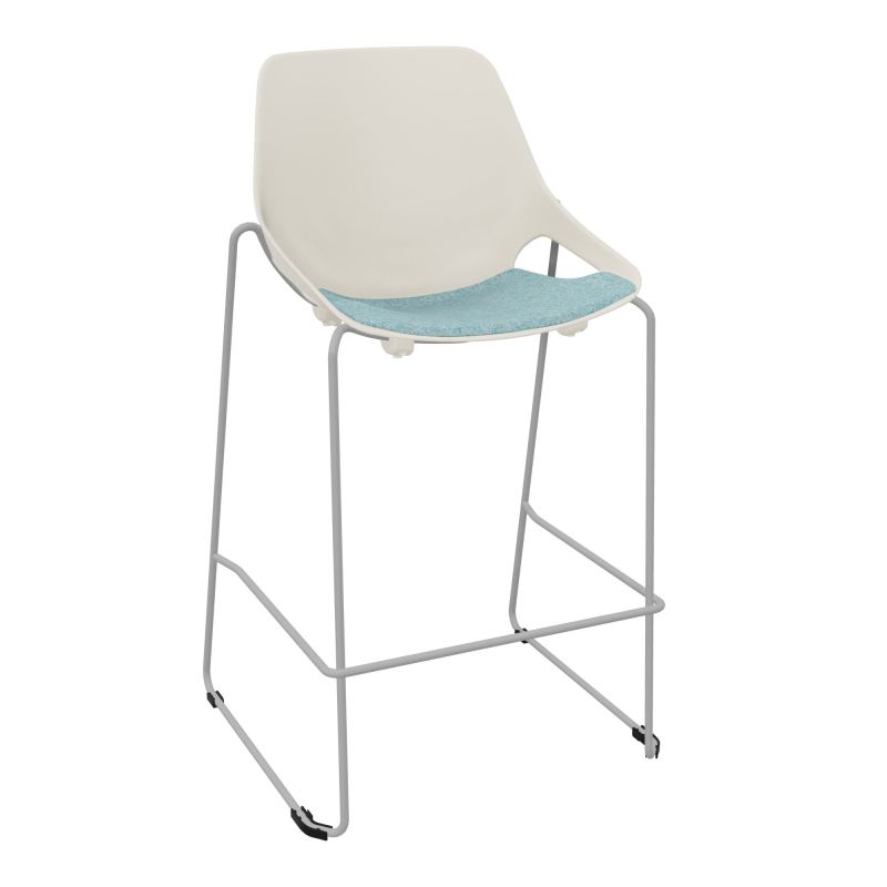 TABOURET HAUT ROSALIE + PLACET PS - PIED SQ - ASSISE CJ