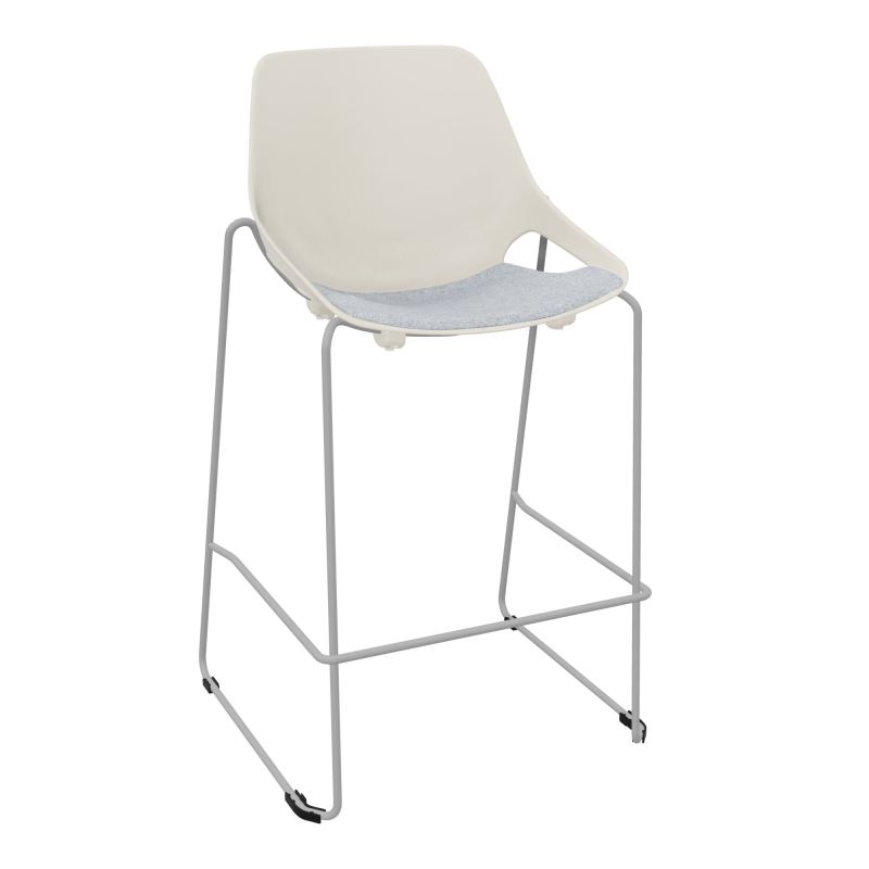 TABOURET HAUT ROSALIE + PLACET PS - PIED SQ - ASSISE DA