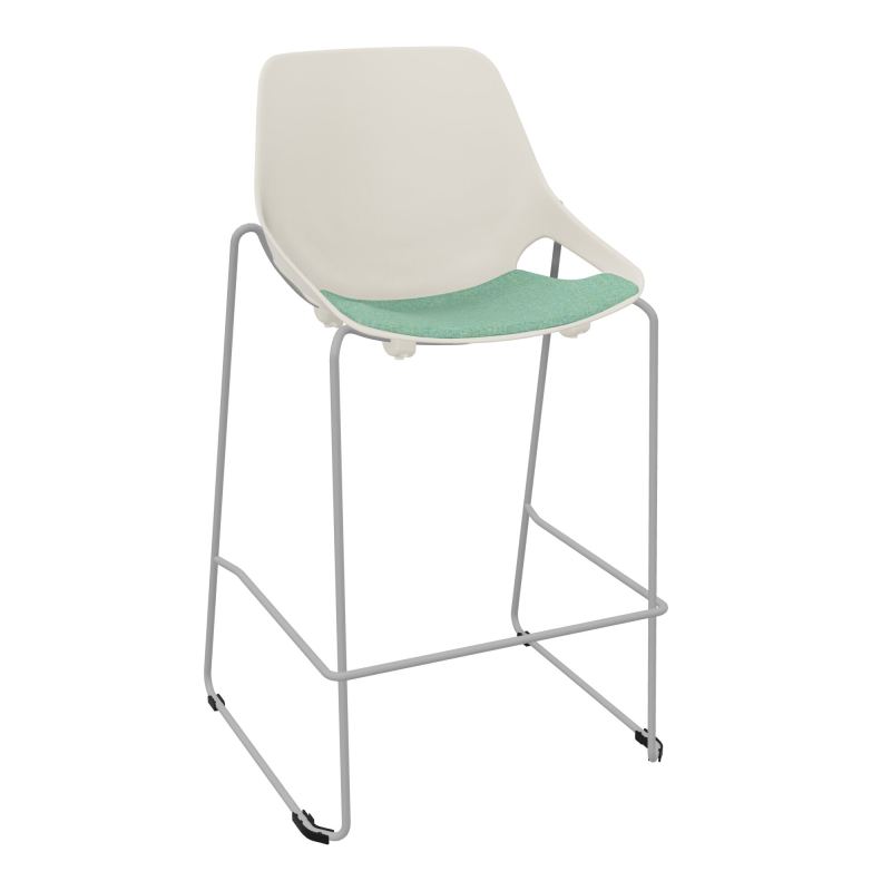 TABOURET HAUT ROSALIE + PLACET PS - PIED SQ - ASSISE DF