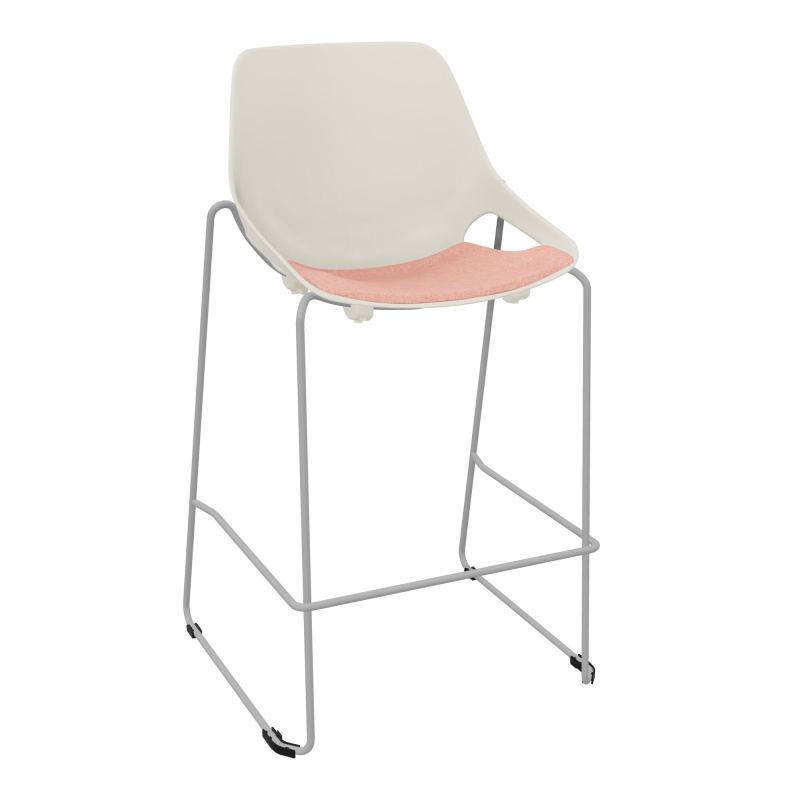 TABOURET HAUT ROSALIE + PLACET PS - PIED SQ - ASSISE DH