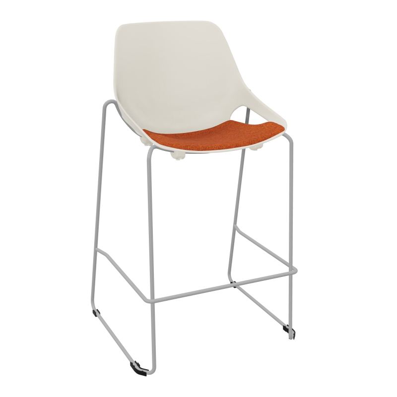 TABOURET HAUT ROSALIE + PLACET PS - PIED SQ - ASSISE DJ