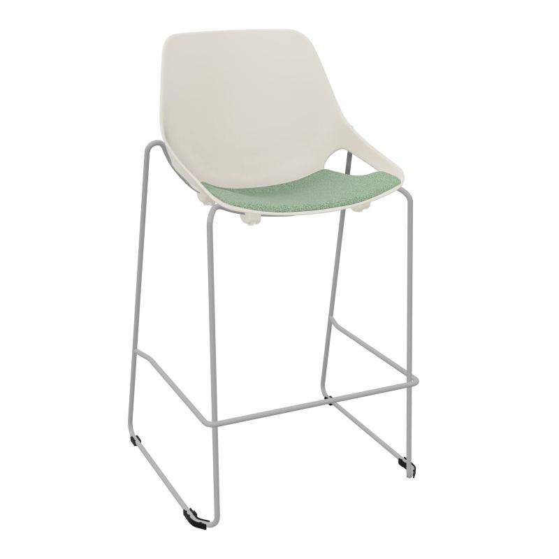 TABOURET HAUT ROSALIE + PLACET PS - PIED SQ - ASSISE E7
