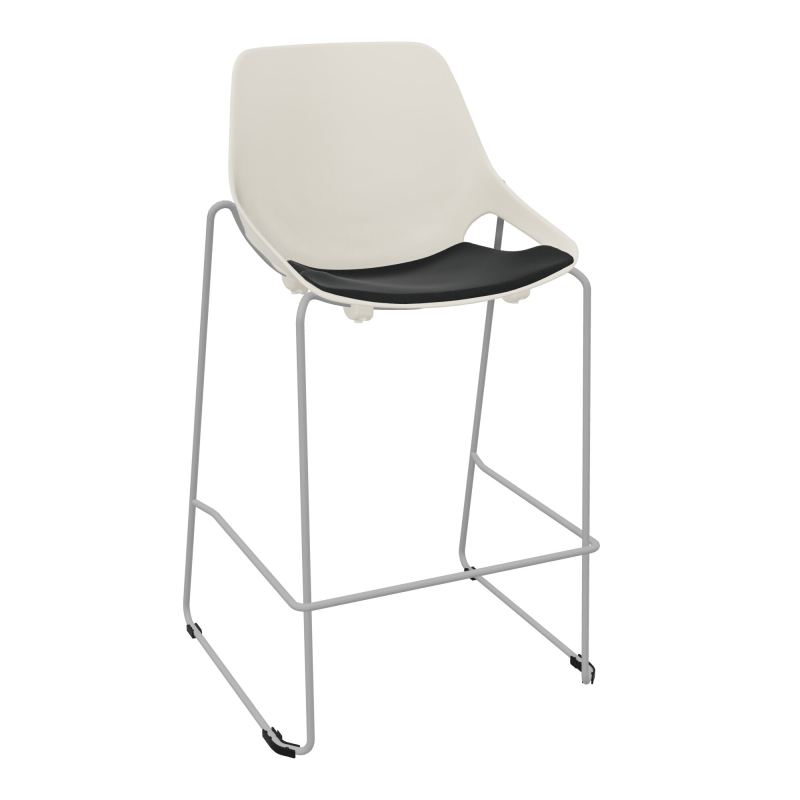 TABOURET HAUT ROSALIE + PLACET KE - PIED SQ - ASSISE PS