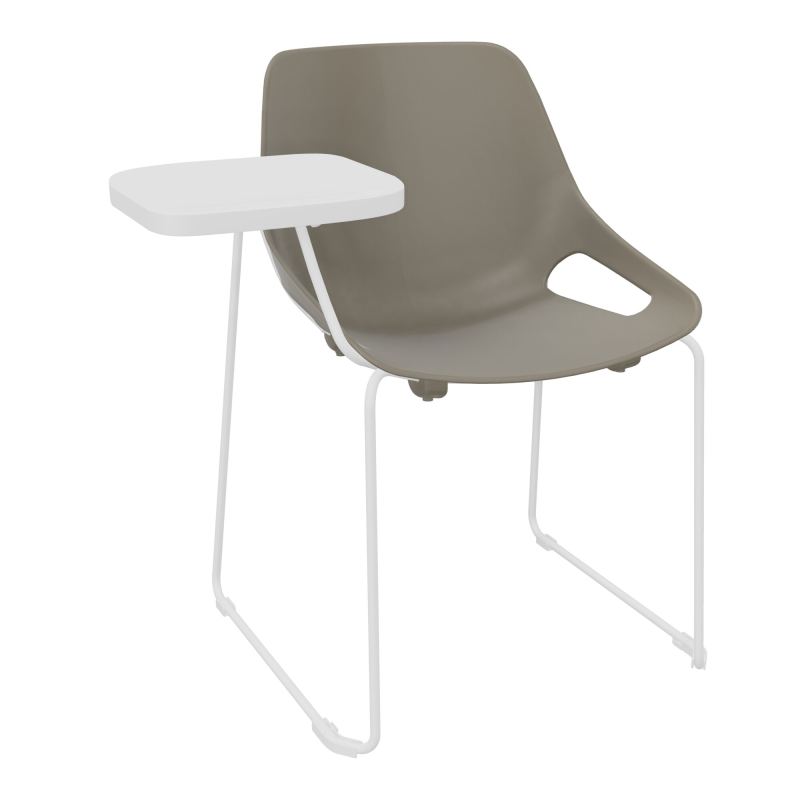 CHAISE ROSALIE PIÉT. TRAINEAU SANS PLACET - PIED SQ - ASSISE PQ - ACC. ET TAB. ECRITOIRE