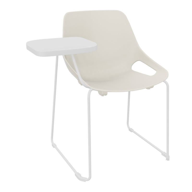 CHAISE ROSALIE PIÉT. TRAINEAU SANS PLACET - PIED SQ - ASSISE PS - ACC. ET TAB. ECRITOIRE
