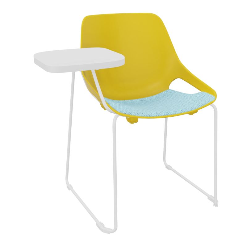CHAISE ROSALIE PIÉT. TRAINEAU + PLACET PJ - PIED SQ- ASSISE BF - ACC. ET TAB. ECRITOIRE