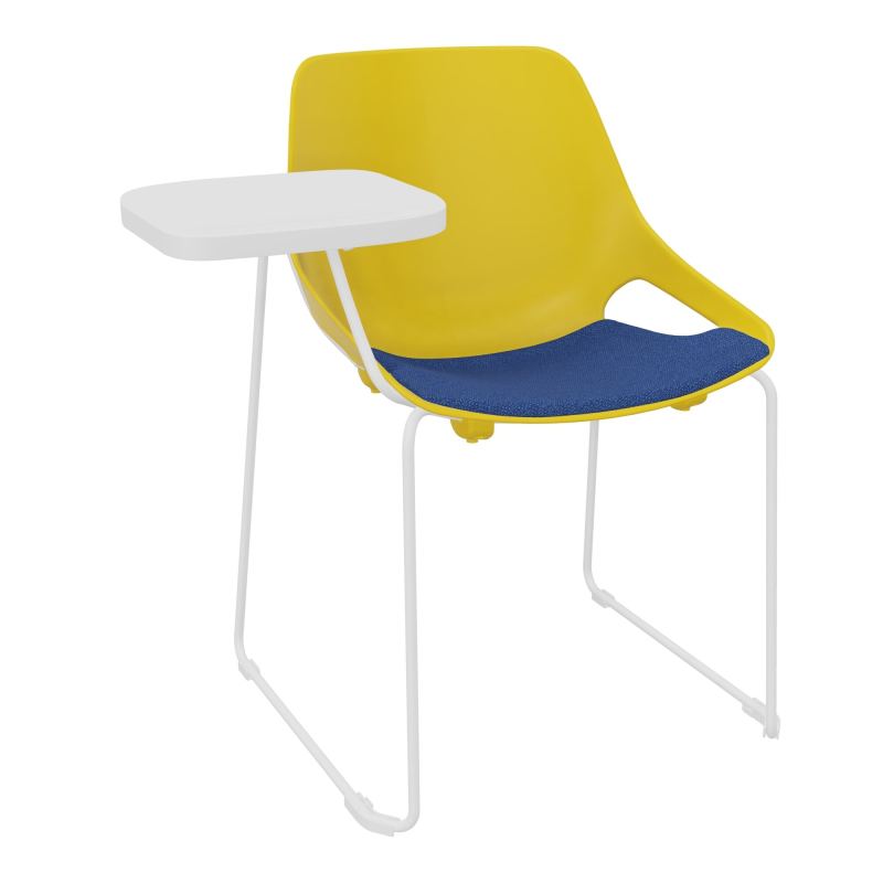 CHAISE ROSALIE PIÉT. TRAINEAU + PLACET PJ - PIED SQ- ASSISE BH - ACC. ET TAB. ECRITOIRE