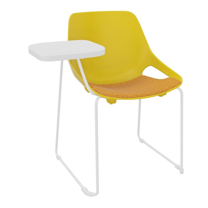 CHAISE ROSALIE PIÉT. TRAINEAU + PLACET PJ - PIED SQ- ASSISE BO - ACC. ET TAB. ECRITOIRE