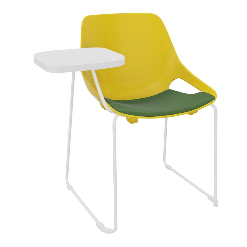 CHAISE ROSALIE PIÉT. TRAINEAU + PLACET PJ - PIED SQ- ASSISE CE - ACC. ET TAB. ECRITOIRE