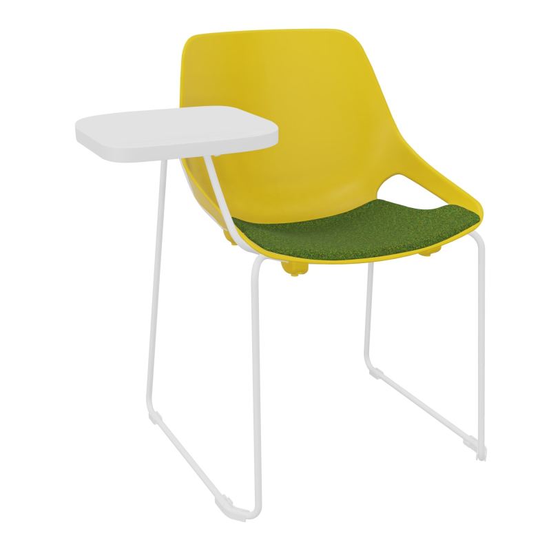 CHAISE ROSALIE PIÉT. TRAINEAU + PLACET PJ - PIED SQ- ASSISE DE - ACC. ET TAB. ECRITOIRE