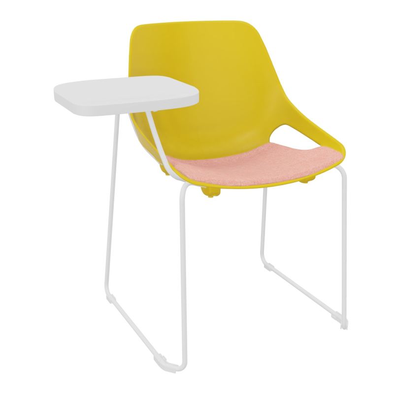 CHAISE ROSALIE PIÉT. TRAINEAU + PLACET PJ - PIED SQ- ASSISE DH - ACC. ET TAB. ECRITOIRE