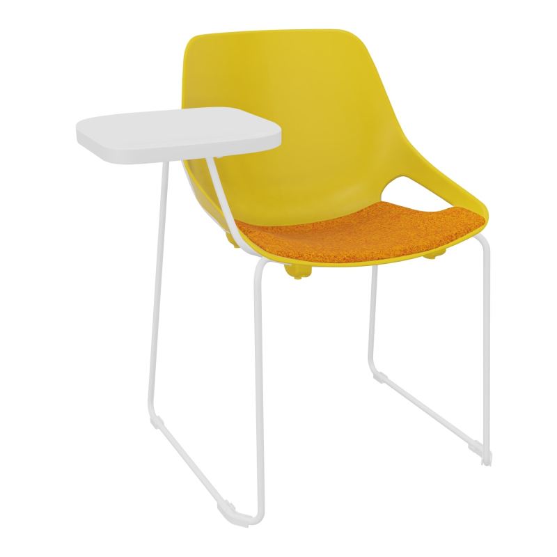 CHAISE ROSALIE PIÉT. TRAINEAU + PLACET PJ - PIED SQ- ASSISE DI - ACC. ET TAB. ECRITOIRE