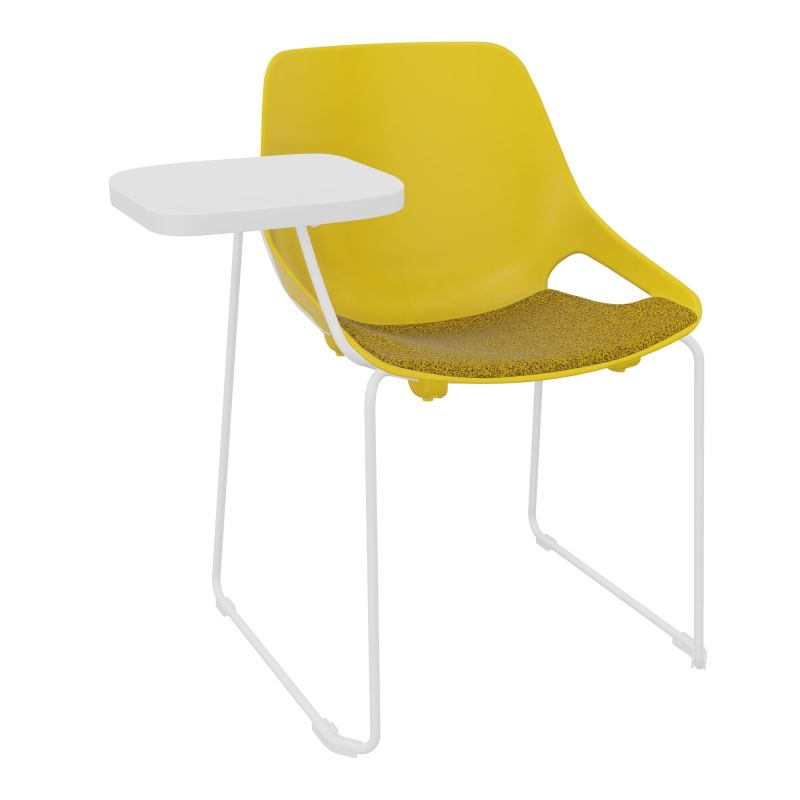 CHAISE ROSALIE PIÉT. TRAINEAU + PLACET PJ - PIED SQ- ASSISE E9 - ACC. ET TAB. ECRITOIRE
