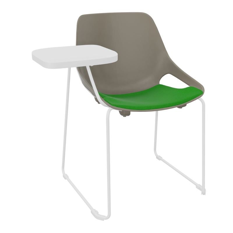 CHAISE ROSALIE PIÉT. TRAINEAU + PLACET A1 - PIED SQ - ASSISE PQ - ACC. ET TAB. ECRITOIRE