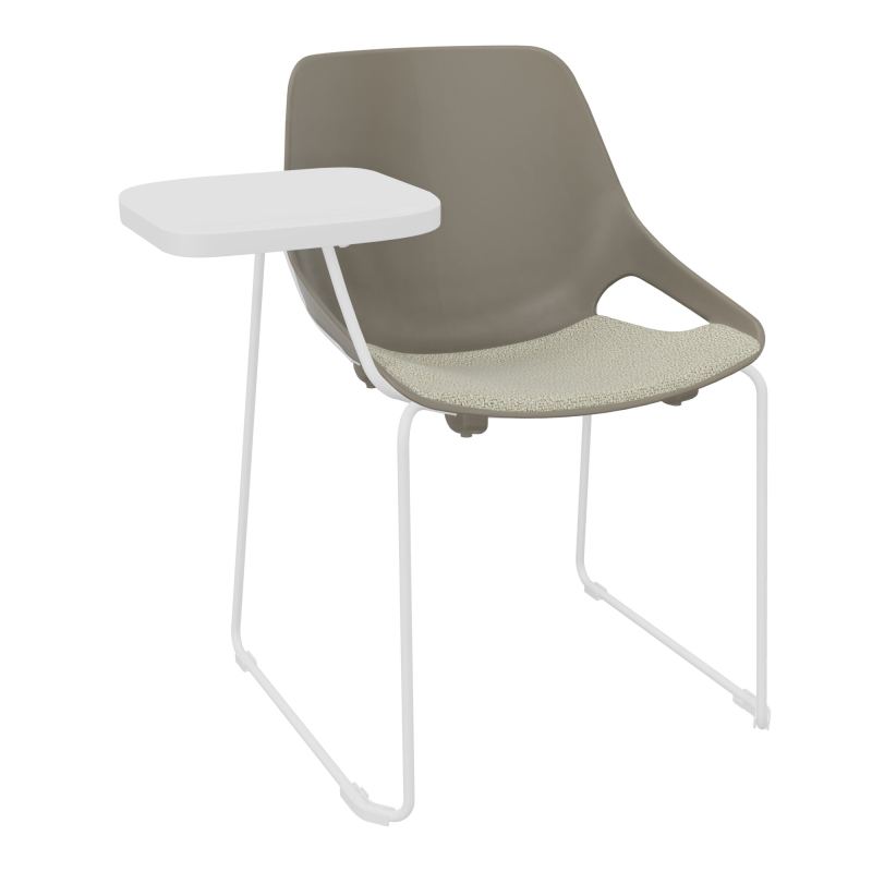 CHAISE ROSALIE PIÉT. TRAINEAU + PLACET A2 - PIED SQ - ASSISE PQ - ACC. ET TAB. ECRITOIRE