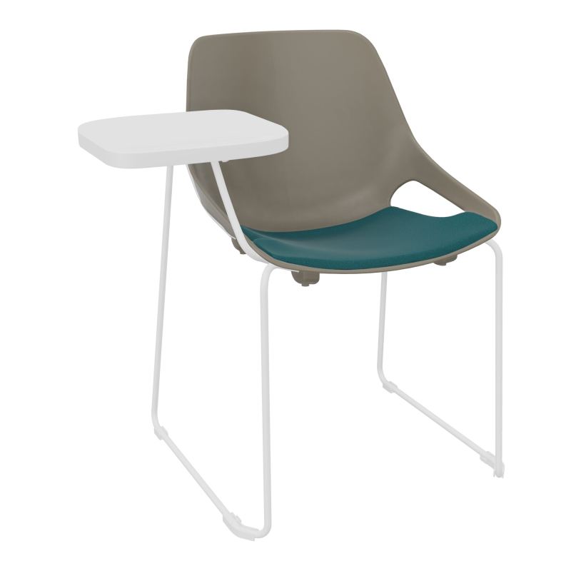 CHAISE ROSALIE PIÉT. TRAINEAU + PLACET A4 - PIED SQ - ASSISE PQ - ACC. ET TAB. ECRITOIRE