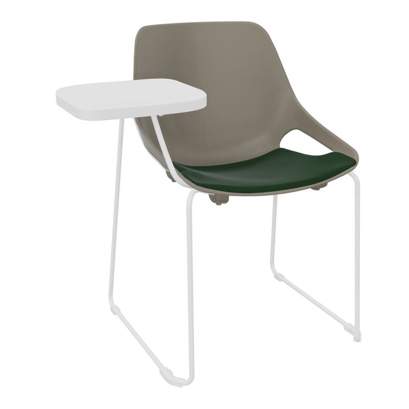 CHAISE ROSALIE PIÉT. TRAINEAU + PLACET A9 - PIED SQ - ASSISE PQ - ACC. ET TAB. ECRITOIRE
