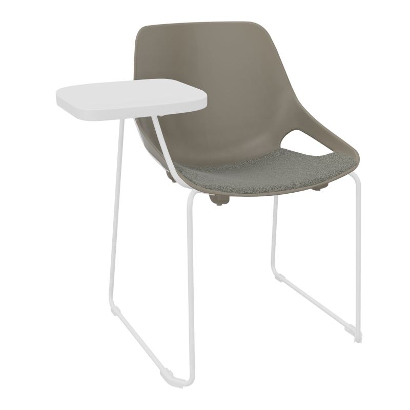 CHAISE ROSALIE PIÉT. TRAINEAU + PLACET B1 - PIED SQ - ASSISE PQ - ACC. ET TAB. ECRITOIRE
