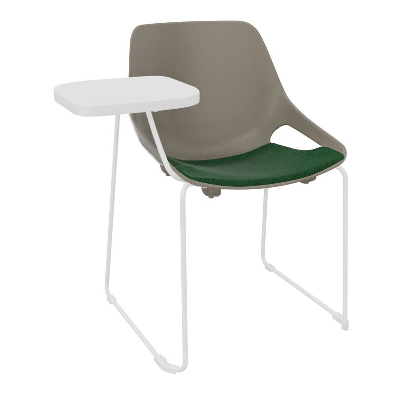 CHAISE ROSALIE PIÉT. TRAINEAU + PLACET B2 - PIED SQ - ASSISE PQ - ACC. ET TAB. ECRITOIRE