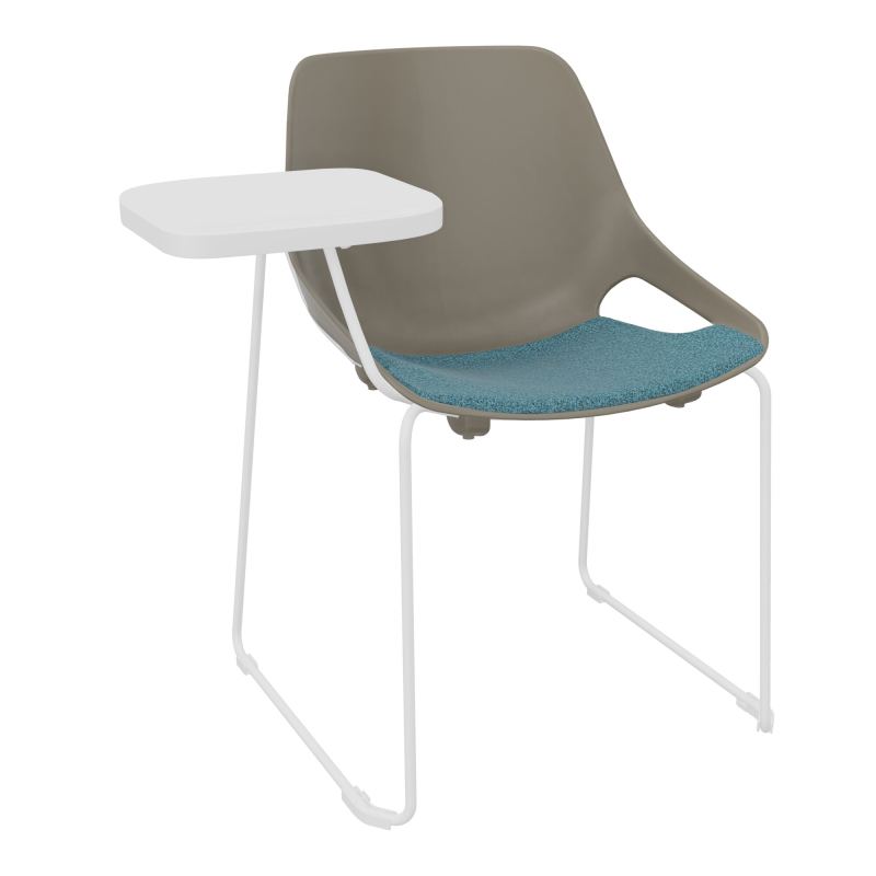 CHAISE ROSALIE PIÉT. TRAINEAU + PLACET B4 - PIED SQ - ASSISE PQ - ACC. ET TAB. ECRITOIRE